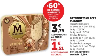 Bâtonnets glacés Magnum