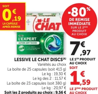 Lessive Le Chat Discs