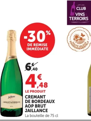 Crémant de Bordeaux AOP Brut Jaillance