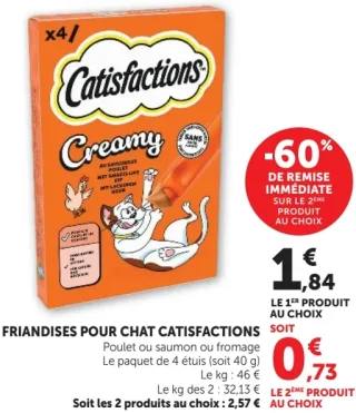 Friandises pour chat Catisfactions Creamy