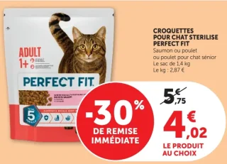 Croquettes pour chat stérilisé Perfect Fit