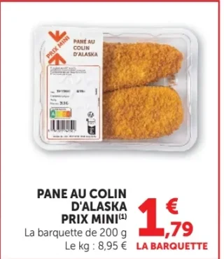 Pané au colin d'Alaska Prix Mini