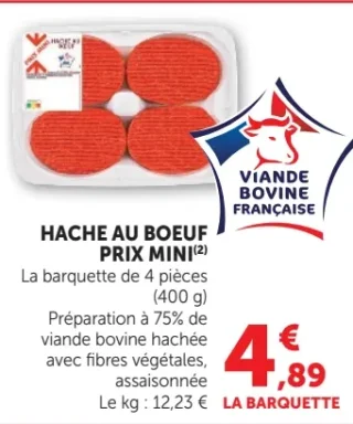 Haché au boeuf Prix Mini