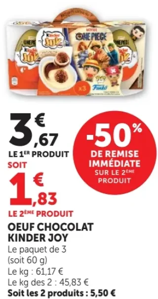 Oeuf chocolat Kinder Joy