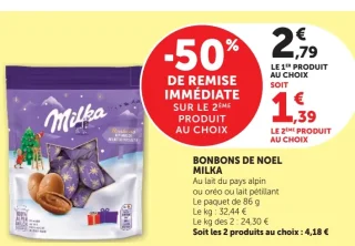 Bonbons de noël Milka