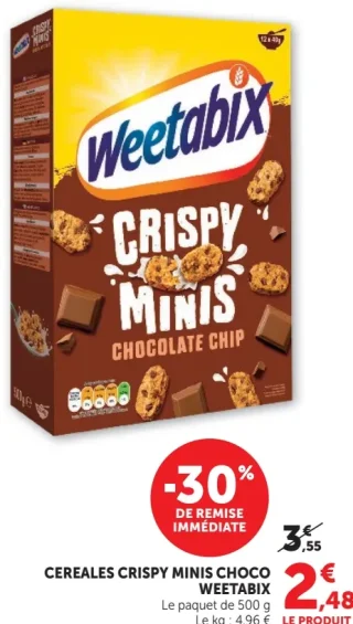 Céréales Crispy Minis Choco Weetabix