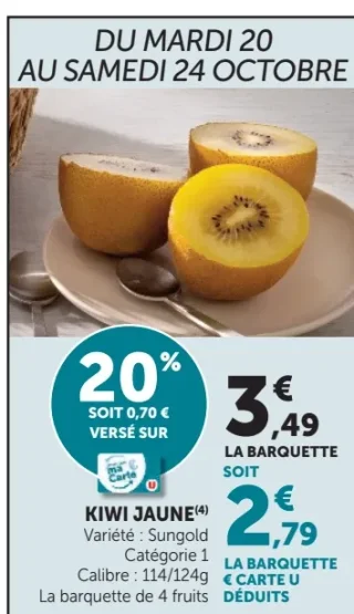 Kiwi jaune Sungold
