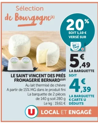 Le Saint Vincent des Prés Fromagerie Bernard