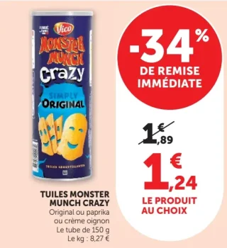 Tuiles Monster Munch Crazy Vico