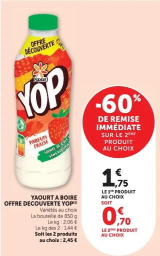 Yaourt à boire Yop Yoplait