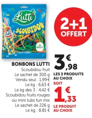 Bonbons Lutti Scoubidou