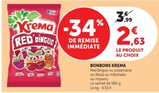 Bonbons Krema Red'dingue ou sodamania