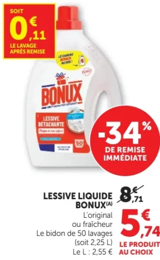 Lessive liquide Bonux