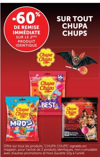 Sucettes et bonbons Chupa Chups