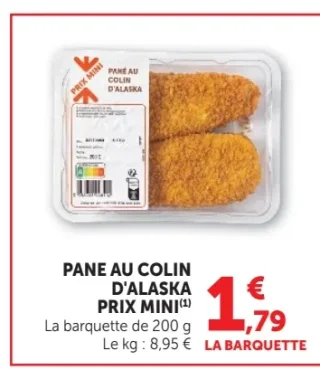 Pané au colin d'Alaska Prix Mini