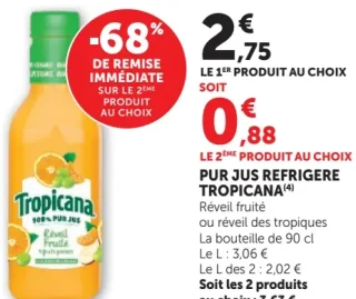 Pur jus réfrigéré Tropicana