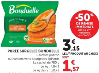 Purée surgelée Bonduelle