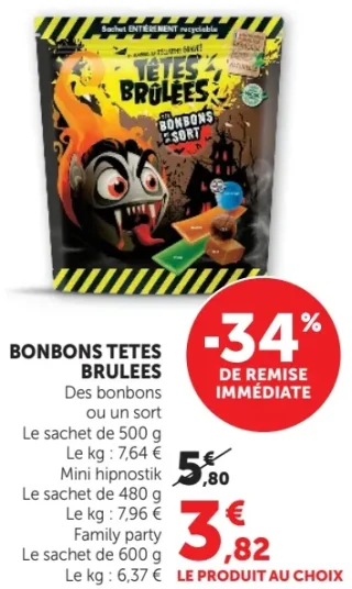 BONBONS TETES BRULEES