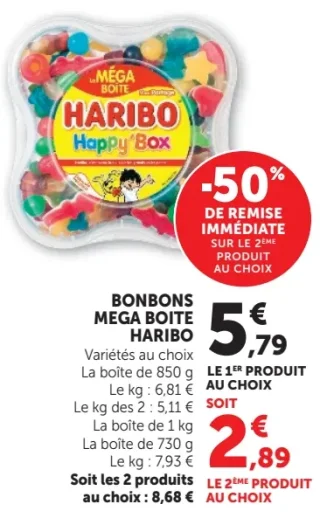 BONBONS MEGA BOITE HARIBO