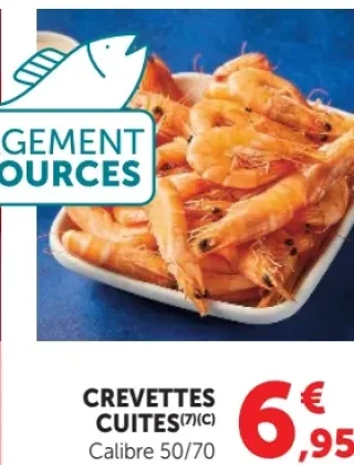 Crevettes cuites