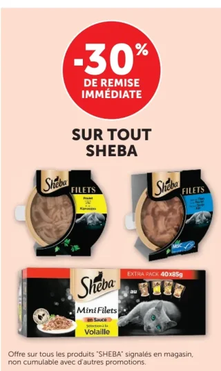 Gamme d'alimentation pour chats Sheba