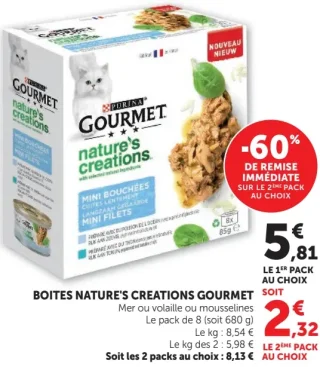 Boîtes pour chat Gourmet Nature's Creations