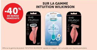 Gamme de rasoirs Intuition Wilkinson