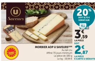 Morbier AOP U Saveurs