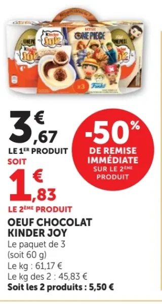 Œuf chocolat Kinder Joy