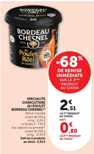 Spécialité charcutière au poulet Bordeau Chesnel