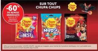 Gamme de bonbons et sucettes Chupa Chups