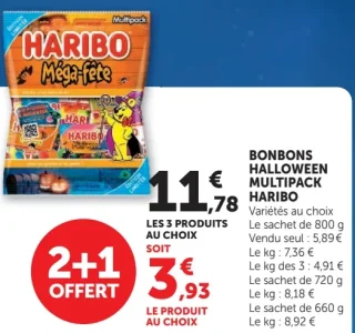 Bonbons Halloween Multipack Haribo Méga-fête