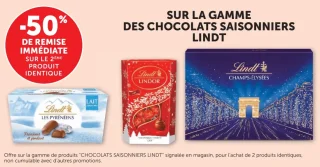 Gamme des chocolats saisonniers Lindt