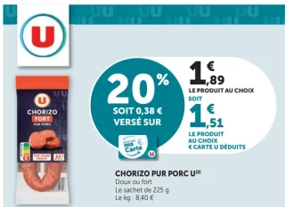 CHORIZO PUR PORC U