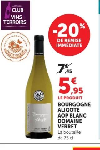 Bourgogne Aligote AOP Blanc Domaine Verret