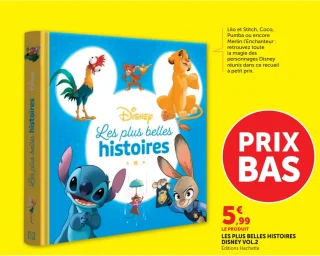 Livre Les plus belles histoires Disney Vol.2 - Éditions Hachette