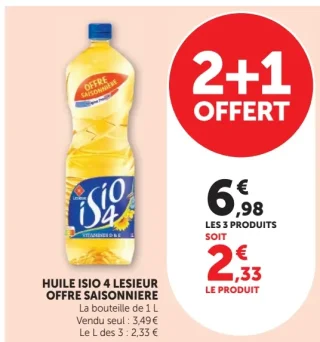 Huile Isio 4 Lesieur offre saisonnière