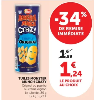Tuiles Monster Munch Crazy Vico