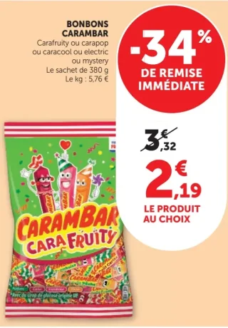 Bonbons Carambar Carafruity