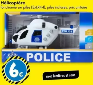 Hélicoptère de police jouet