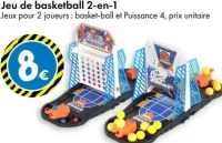 Jeu de basketball 2-en-1