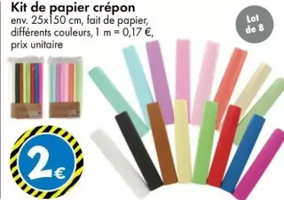 Kit de papier crépon