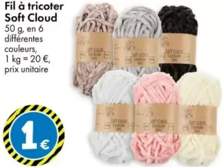 Fil à tricoter Soft Cloud