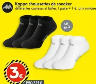 Kappa chaussettes de sneaker