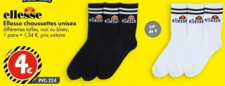 Ellesse chaussettes unisex