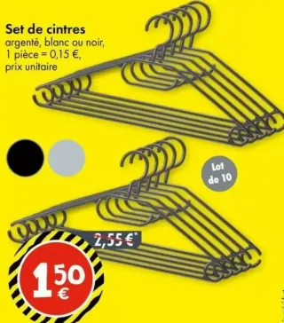 Set de cintres