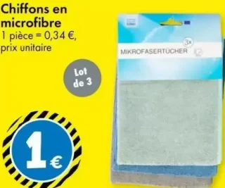Chiffons en microfibre Lot de 3