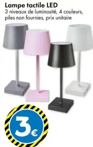 Lampe tactile LED