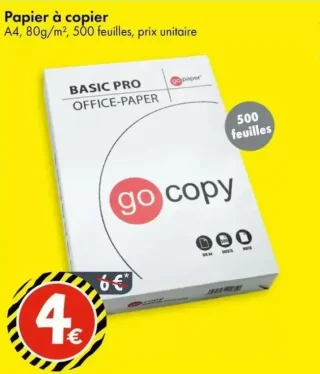 Papier à copier A4 go copy BASIC PRO