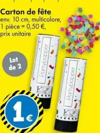 Carton de fête TEDi (Lot de 2)